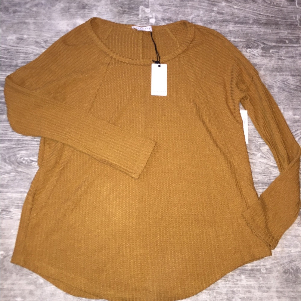 Medium mustard ribbed tunic